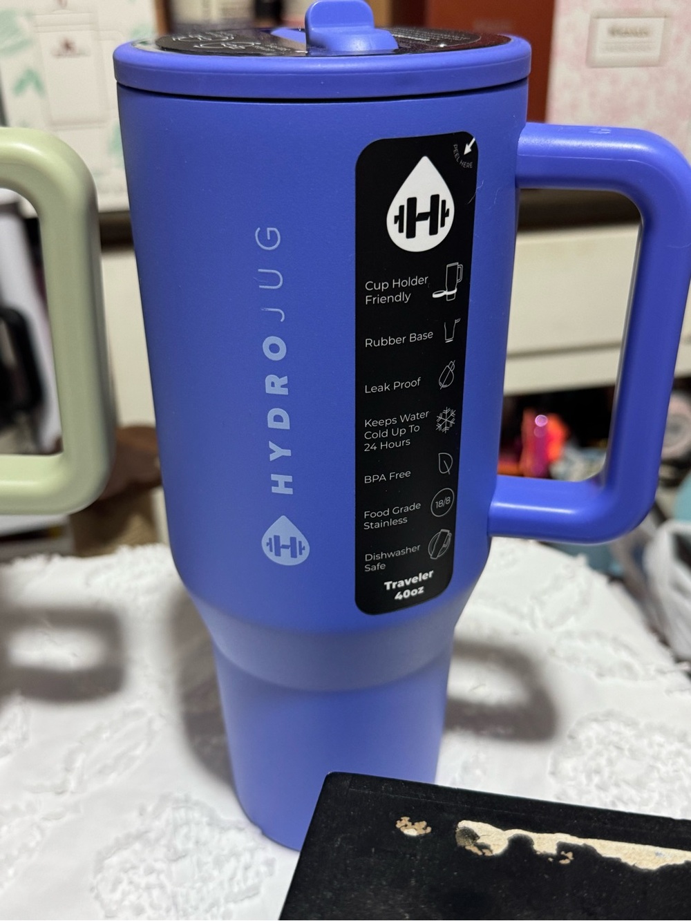 HydroJug Traveler 40oz Travel Mug - Periwinkle Blue